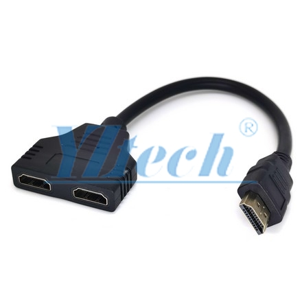 HDMI 一分(fēn)二轉接線(xiàn)