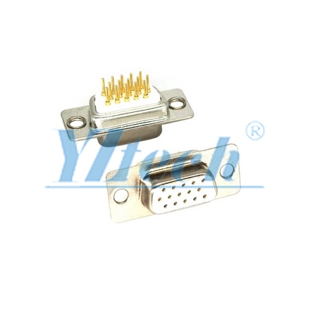 D-SUB車(chē)針 180度DIP 三排 母座 15/26/44P 光孔 藍膠/黑膠/白膠 