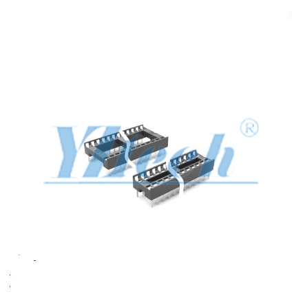 1.778間距 IC SOCKET 寬10.16/15.24/19.05 180度 方P 24P-64P 有(yǒu)杠/無杠