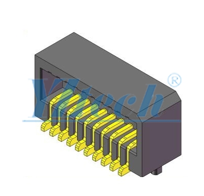 0.80闆對闆側插 母頭連接器 H4.9mm NPin