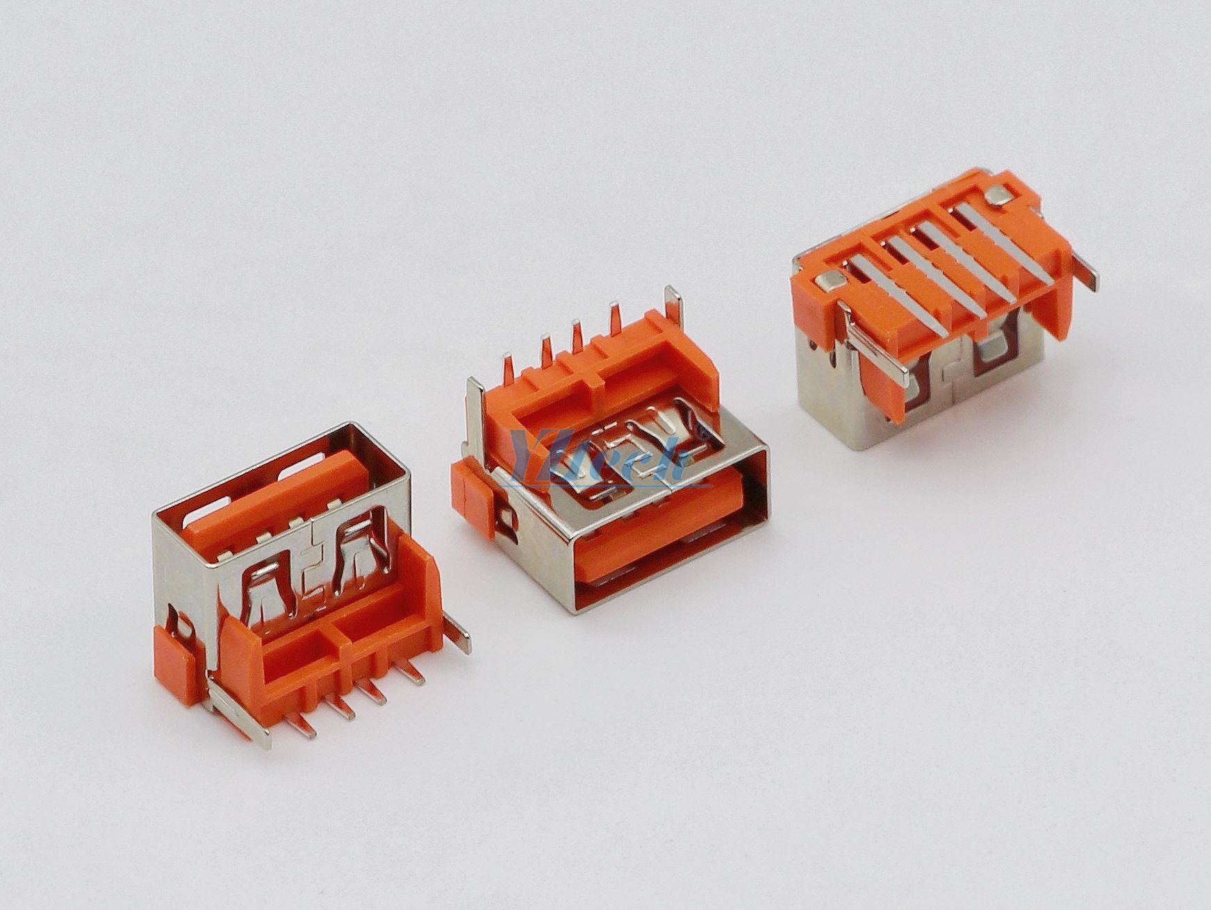 USB2.0 短體(tǐ)10.0 加高8.7 橙膠